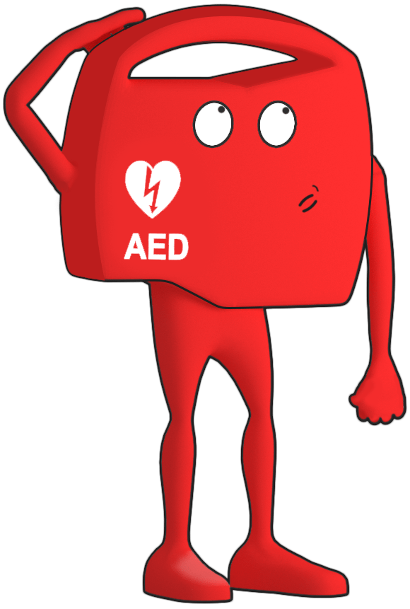 Zeichnung des Rescue SAM AED Defibrillator