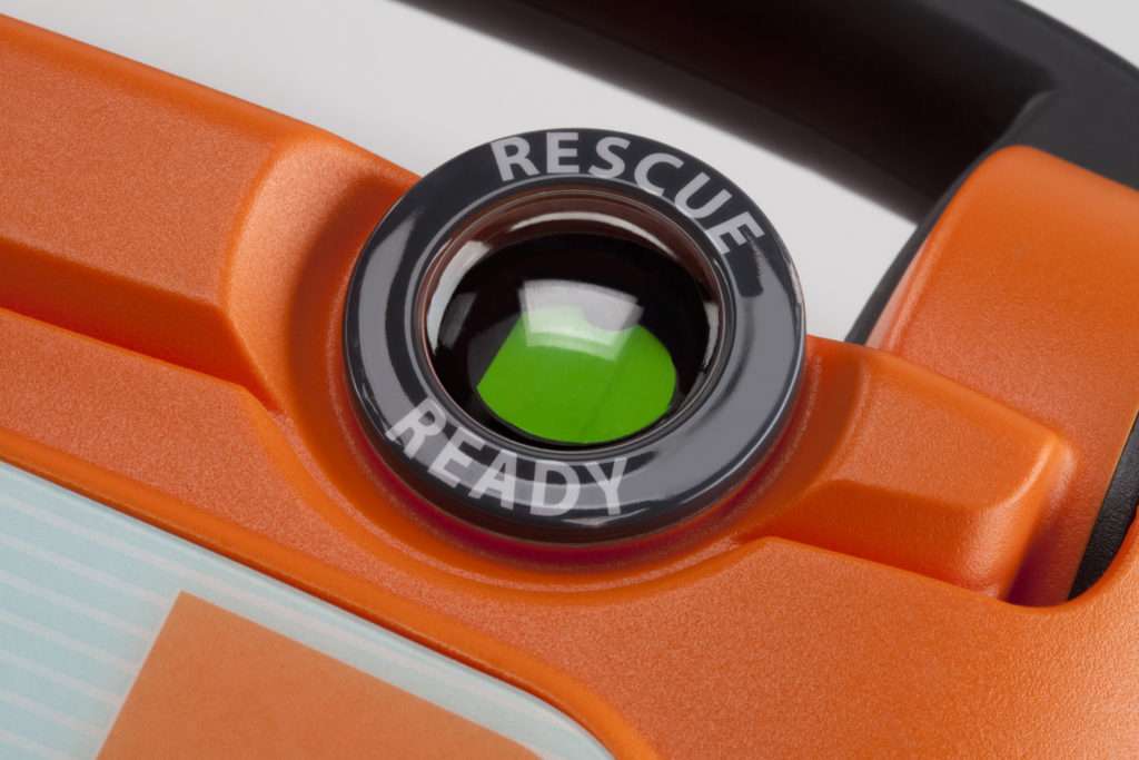 Zoom auf Rescue Ready System vom PowerHeart G5 AED
