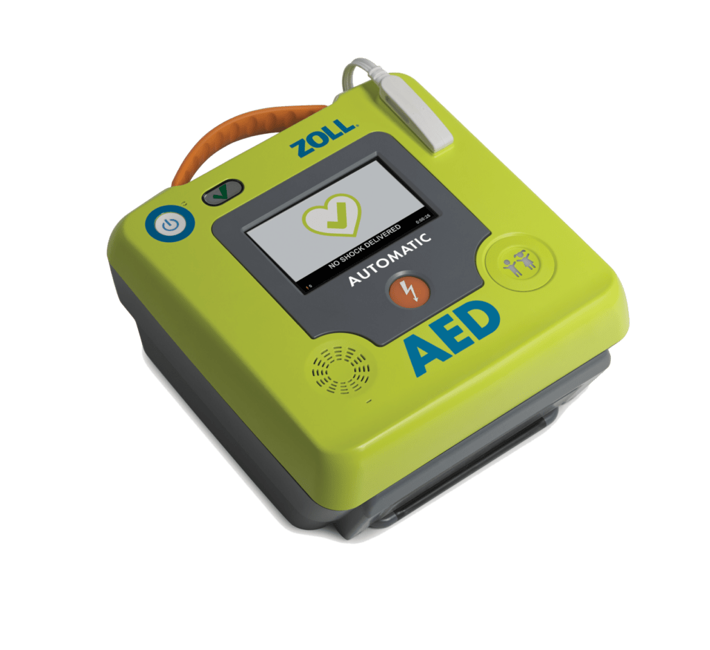 AED3 Defibrillator Vollautomat liegend_frei