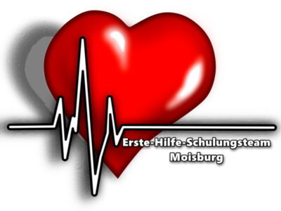 Logo mit einem Herz und einem EKG von Erste-Hilfe-Schulungsteam Moisburg