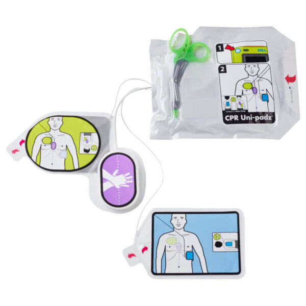 CPR Uni-padz Elektroden - Verpackung und Inhalt