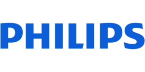 Logo von Philips in blau