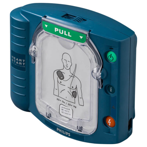 Philips HeartStart HS1 AED - von rechts