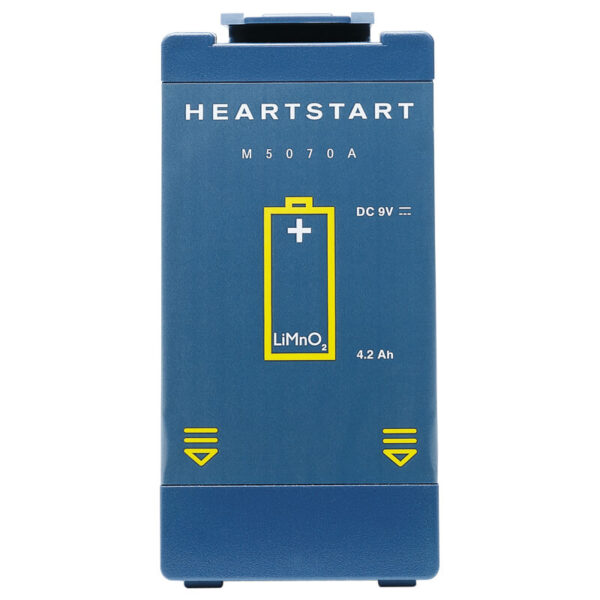 Blaue Philips HeartStart Batterie