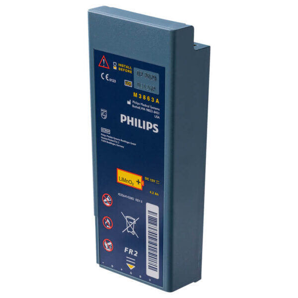 blaue Philips HeartStart FR2 Batterie
