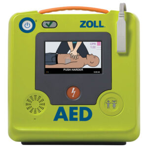 ZOLL AED 3 mit visuellen und akustischen Anweisungen