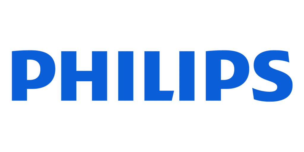 Logo von Philips in blau